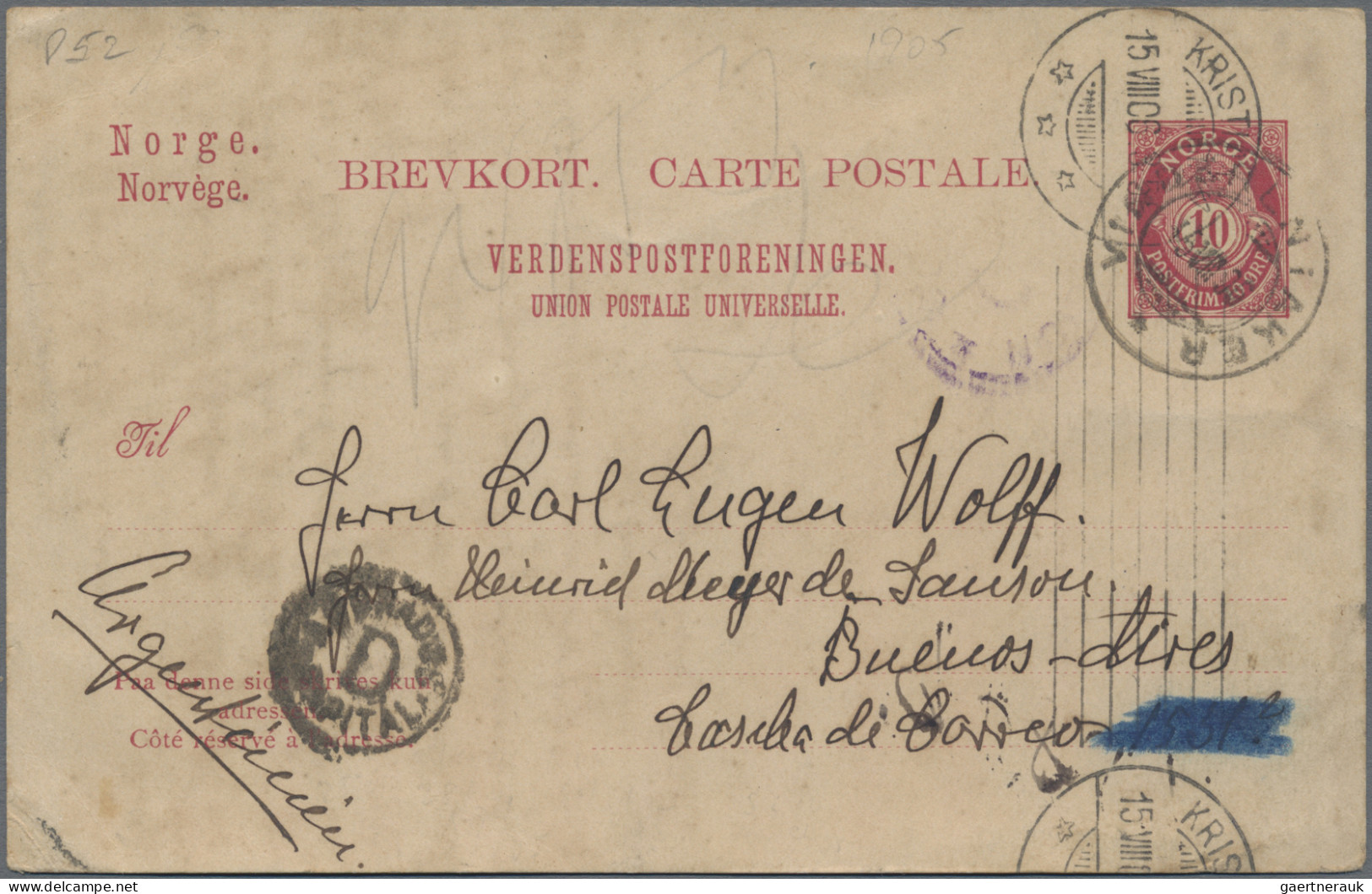 Europe - West: 1880/1906 Eight Covers (4) And Postal Stationery Items From Europ - Sonstige - Europa