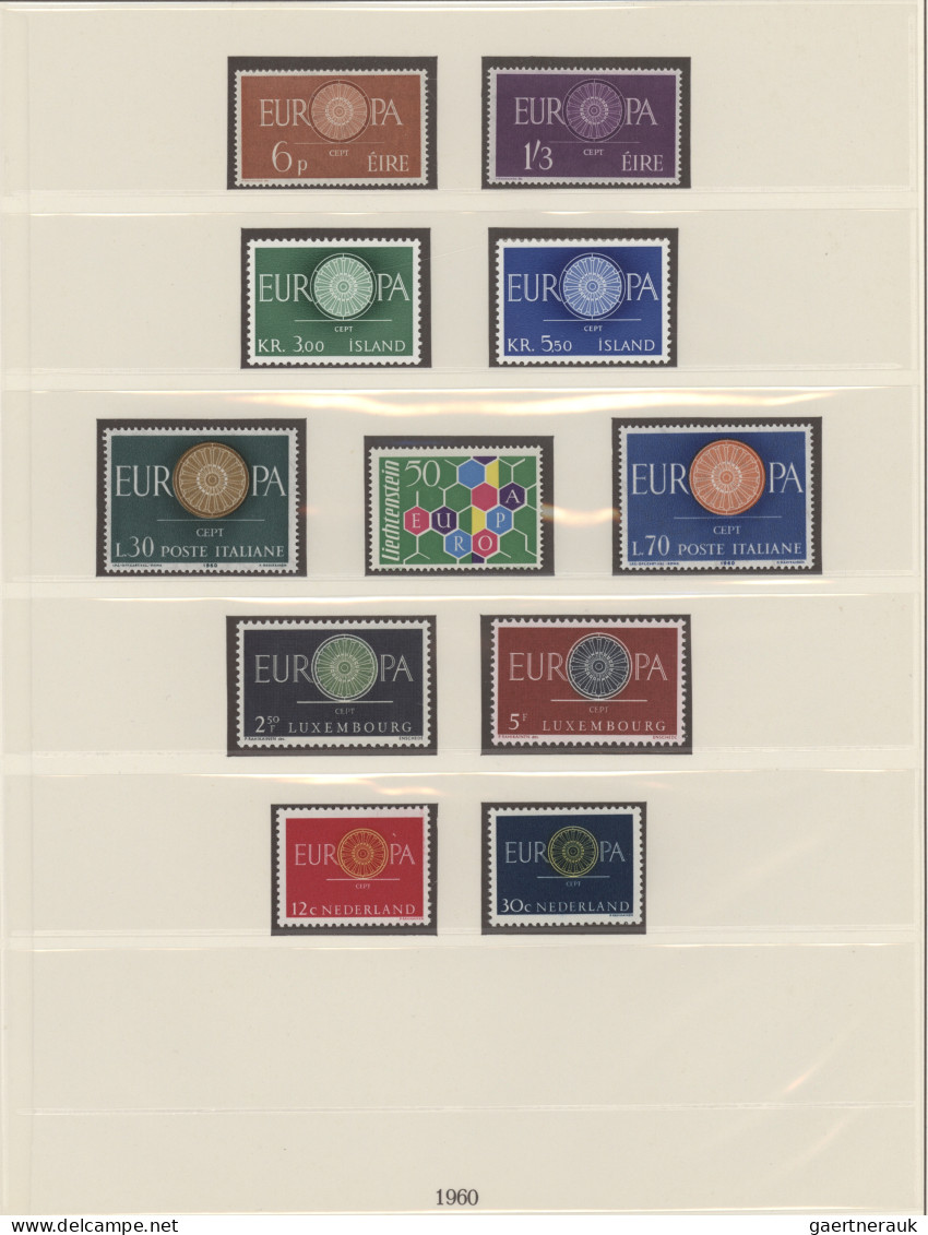 Europe - CEPT: 1956/1994, Qualitative Mint Collection In 6 Lindner Albums On For - Europe (Other)