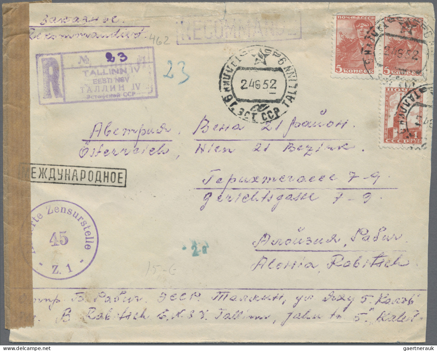 Baltic States: 1907/1952, Balance Of Apprx. 115 Covers/cards With Main Value Est - Altri - Europa