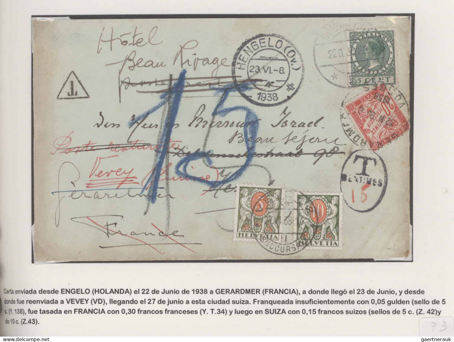 Benelux: 1904/1938 Collection Of 18 Covers, Postcards And Postal Stationery Item - Sonstige - Europa