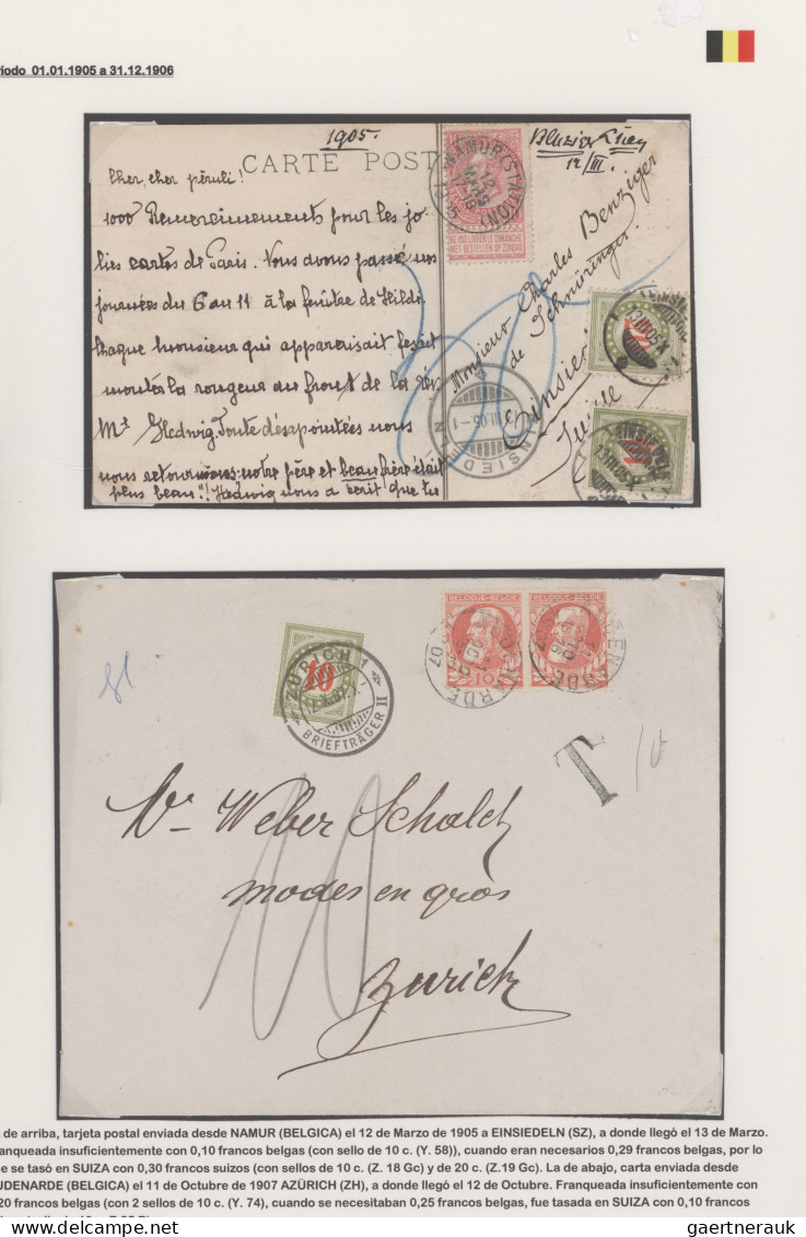 Benelux: 1904/1938 Collection Of 18 Covers, Postcards And Postal Stationery Item - Andere-Europa
