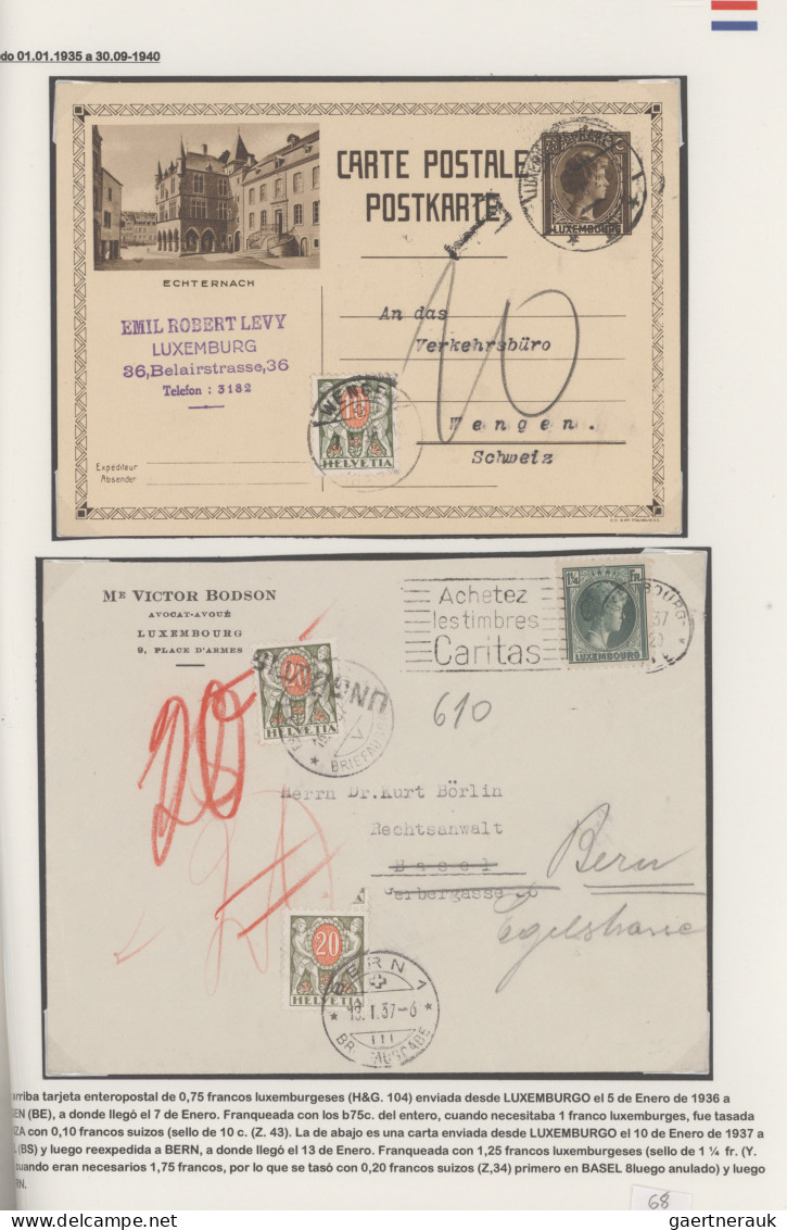 Benelux: 1904/1938 Collection Of 18 Covers, Postcards And Postal Stationery Item - Europe (Other)