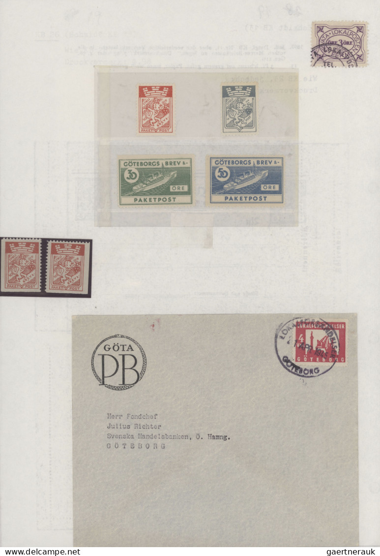 Scandinavia: 1888/1945, Umfangreiche Sammlung Stadtpost (Bypost) Von DÄNEMARK, F - Andere-Europa