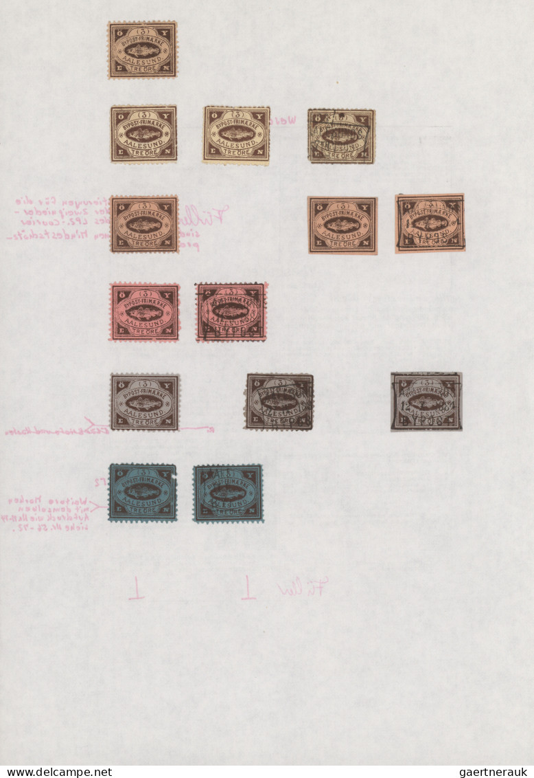 Scandinavia: 1888/1945, umfangreiche Sammlung Stadtpost (Bypost) von DÄNEMARK, F