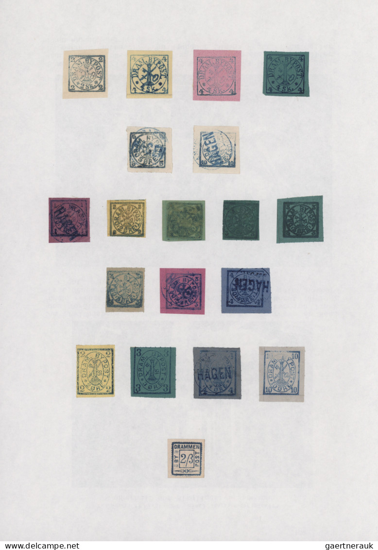 Scandinavia: 1888/1945, umfangreiche Sammlung Stadtpost (Bypost) von DÄNEMARK, F