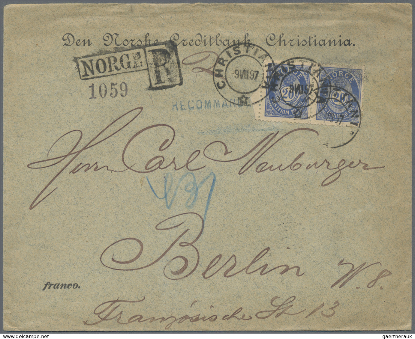 Scandinavia: 1860/1980 (ca.), Balance Of Apprx. 240 Covers/cards, Mainly Scandin - Altri - Europa