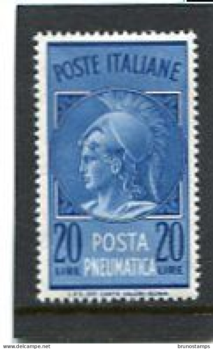 ITALY/ITALIA - 1966  20 L  POSTA PNEUMATICA  MINT NH - Correo Urgente/neumático