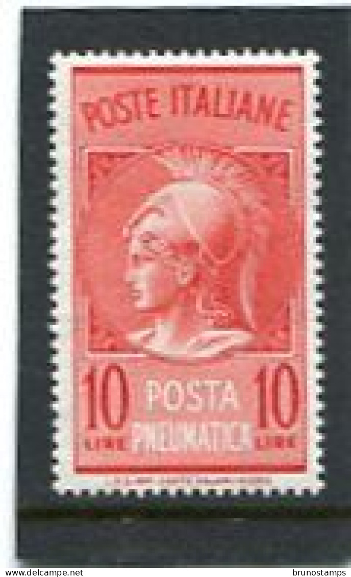 ITALY/ITALIA - 1958  10 L  POSTA PNEUMATICA  MINT NH - Poste Exprèsse/pneumatique