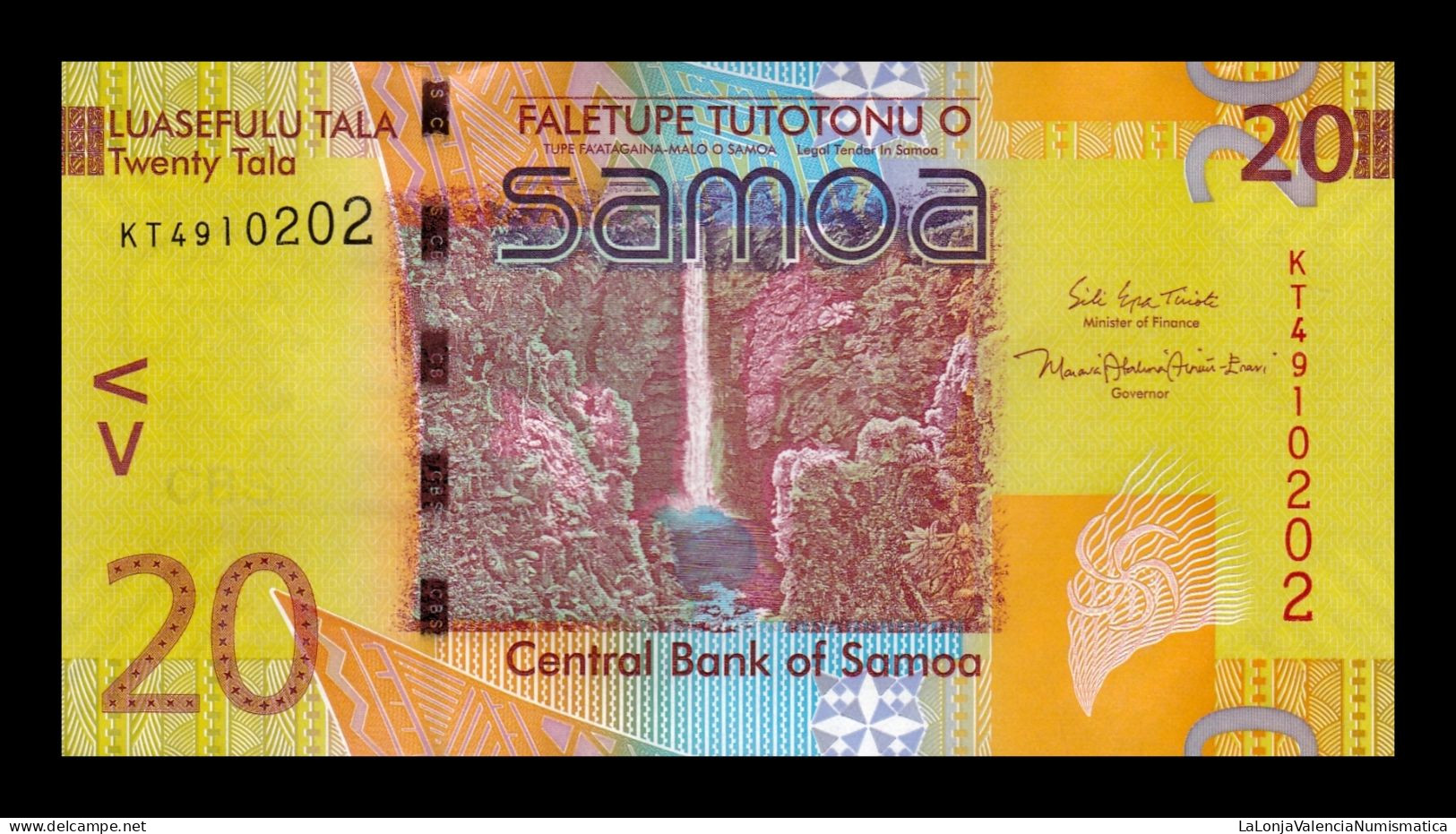 Samoa 20 Tala 2017 Pick 40c Sc Unc - Samoa