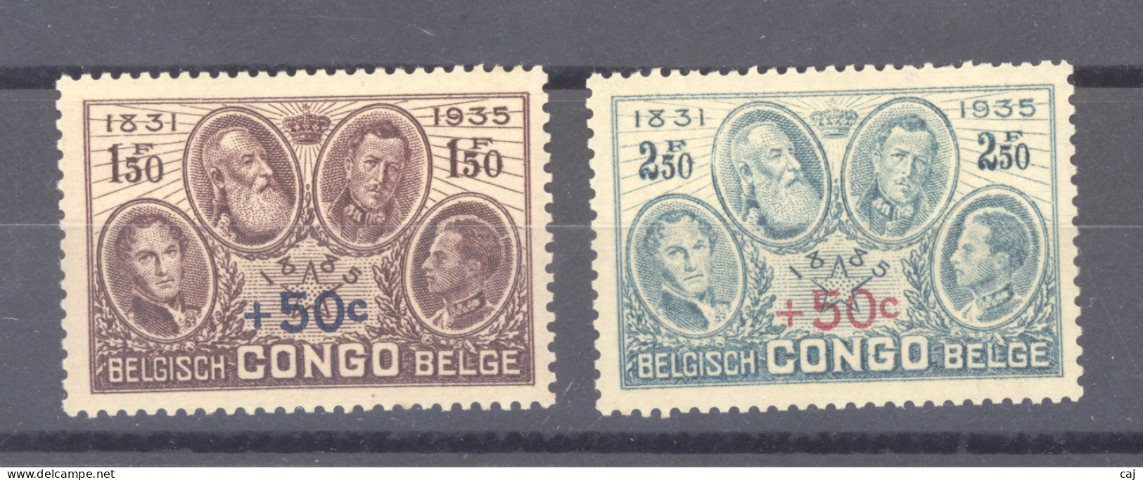 Congo Belge :  Yv  192-93  * - Nuovi