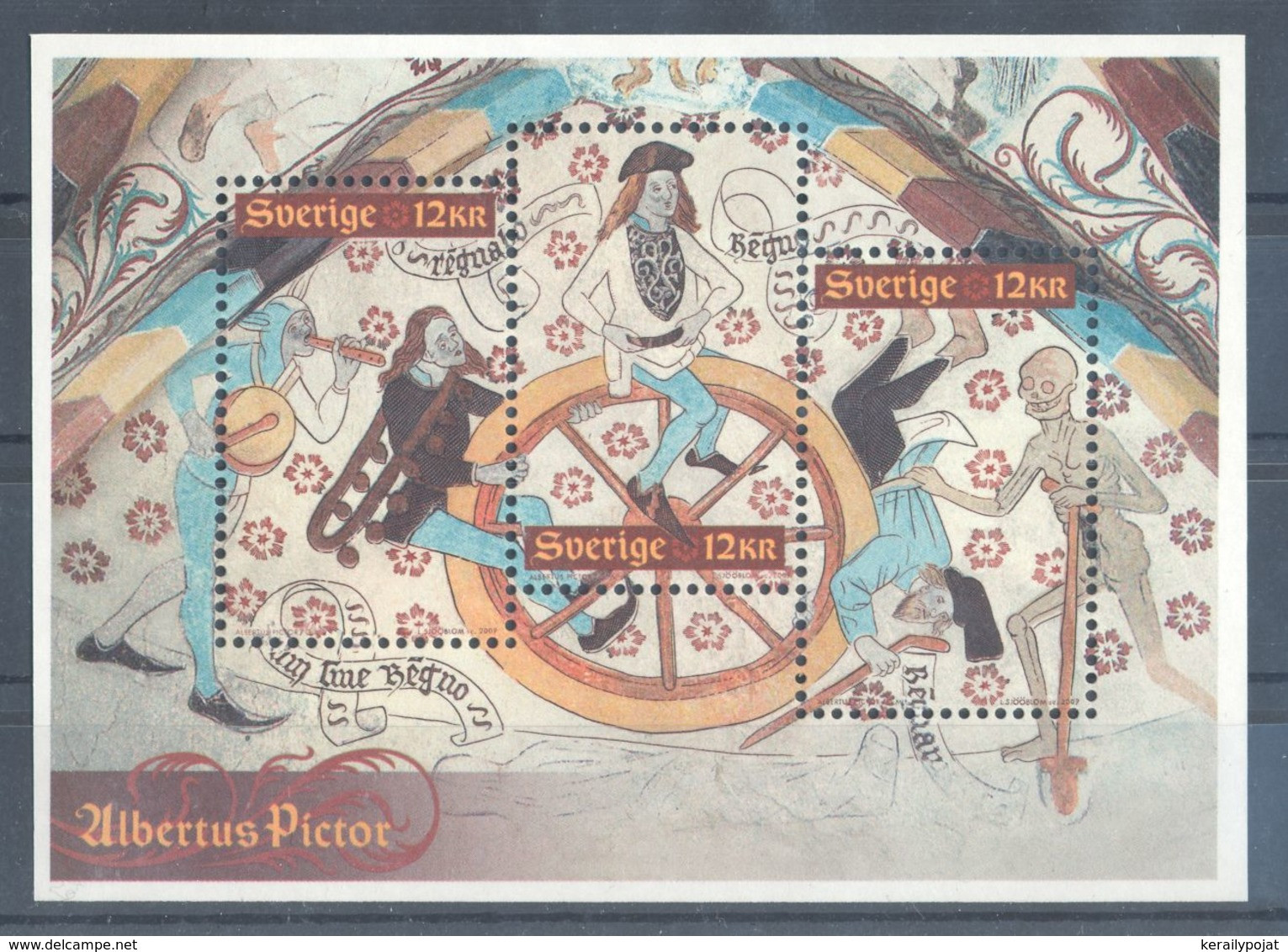 Sweden - 2009 Albertus Pictor Block MNH__(TH-7009) - Blocs-feuillets