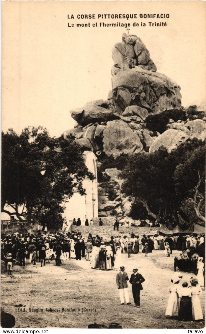 CORSE - BONIFACIO - Sortie De Messe à L'Ermitage De La Trinité - Ed. Scaglia, Années 1900 - Autres & Non Classés