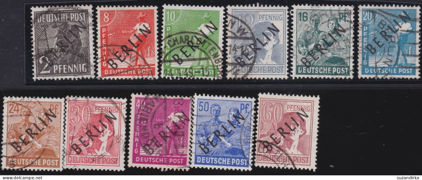 Berlin     -     Michel   -   11  Marken     -  O     -   Gestempelt - Used Stamps