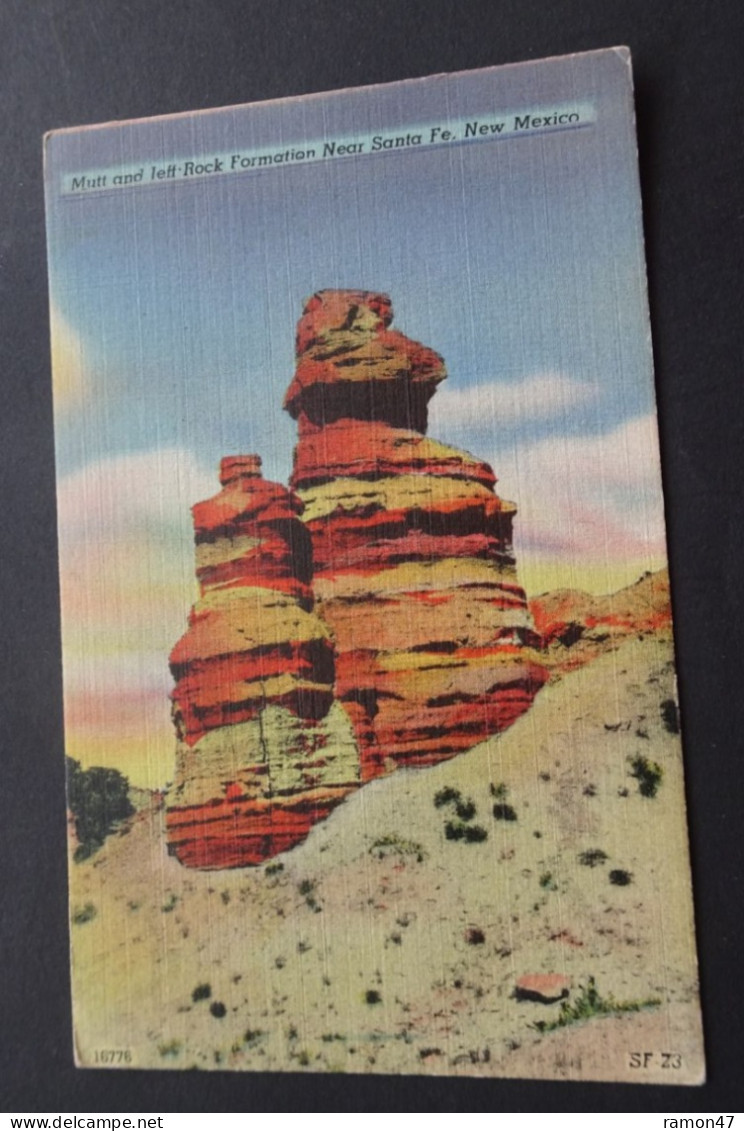 Mutt And Jeff-Rock Formation Near Santa Fe - Colourpicture Publication, Boston - # SF-Z3 # 29 - Santa Fe