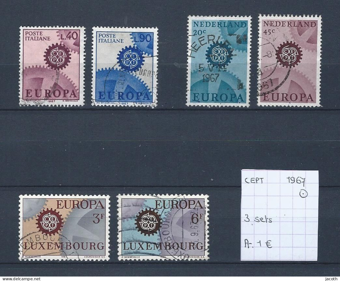 (TJ) Europa CEPT 1967 - 3 Sets (gest./obl./used) - 1967