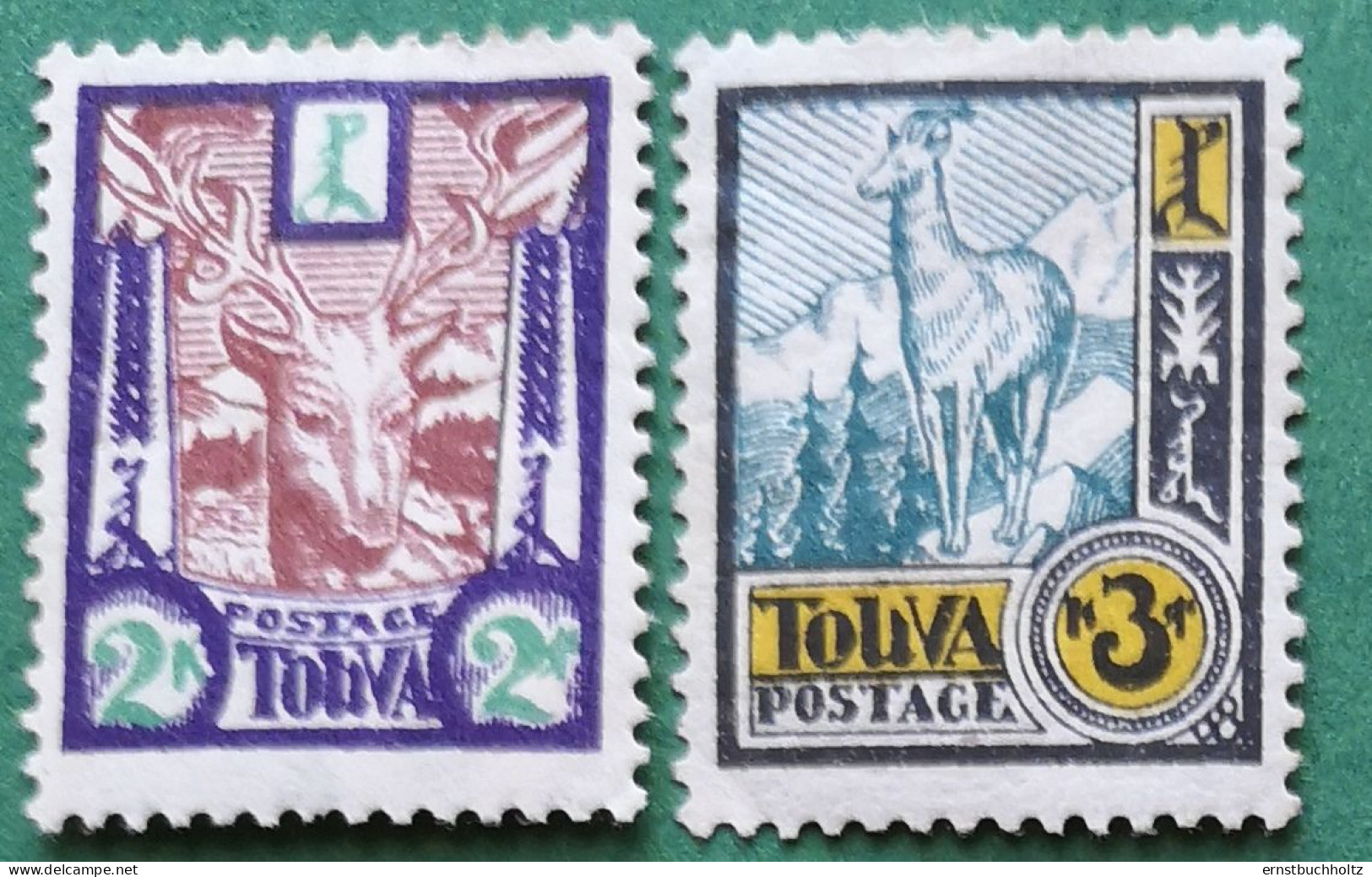 Tuva 1927 Hirsch Goral SG 16/17** Mit Falz - Tuva