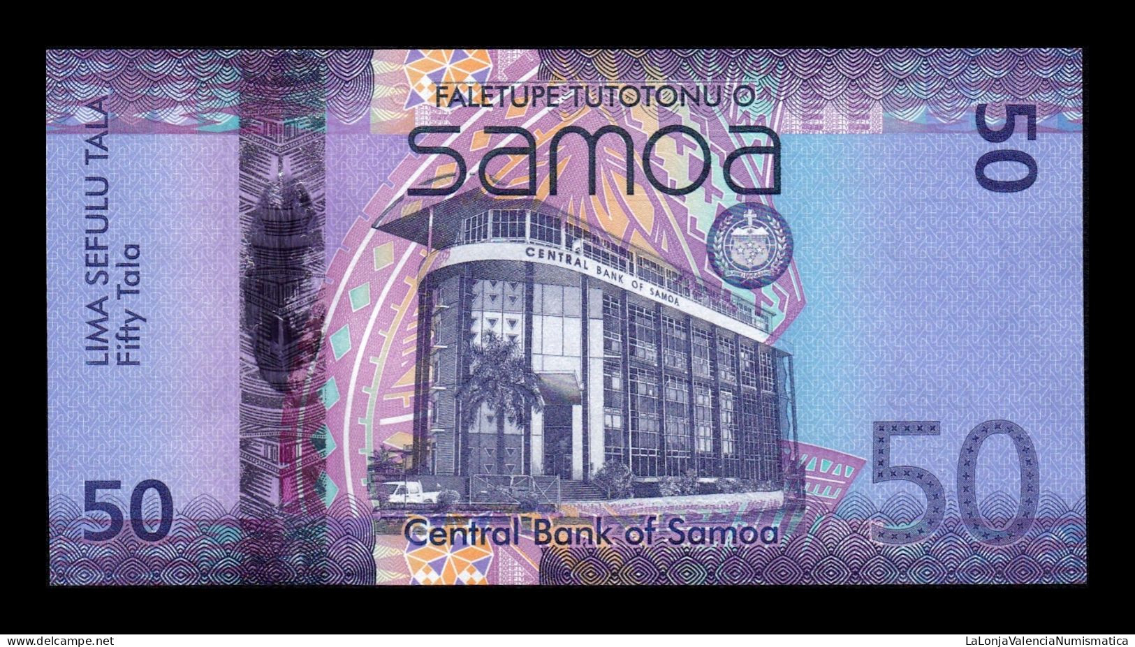 Samoa 50 Tala 2017 Pick 41c Hibryd Sc Unc - Samoa