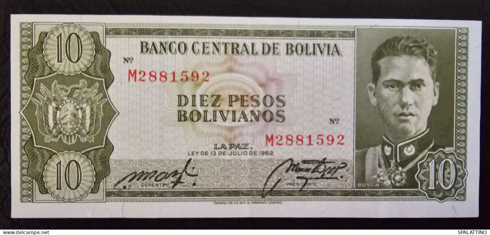 BOLIVIA- 10 BOLIVIANOS 1962. - Bolivien