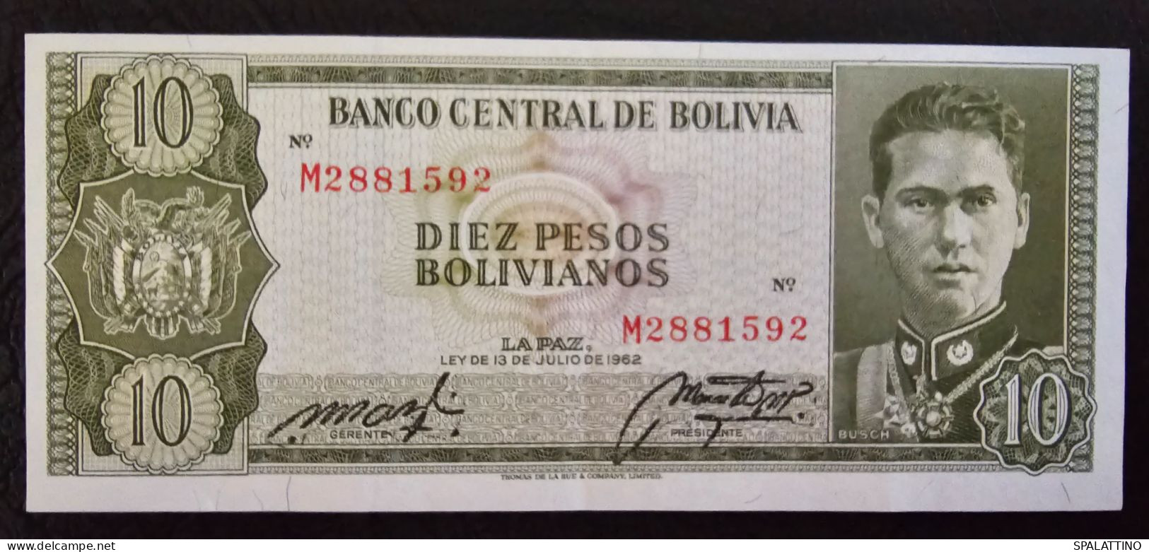 BOLIVIA- 10 BOLIVIANOS 1962. - Bolivie