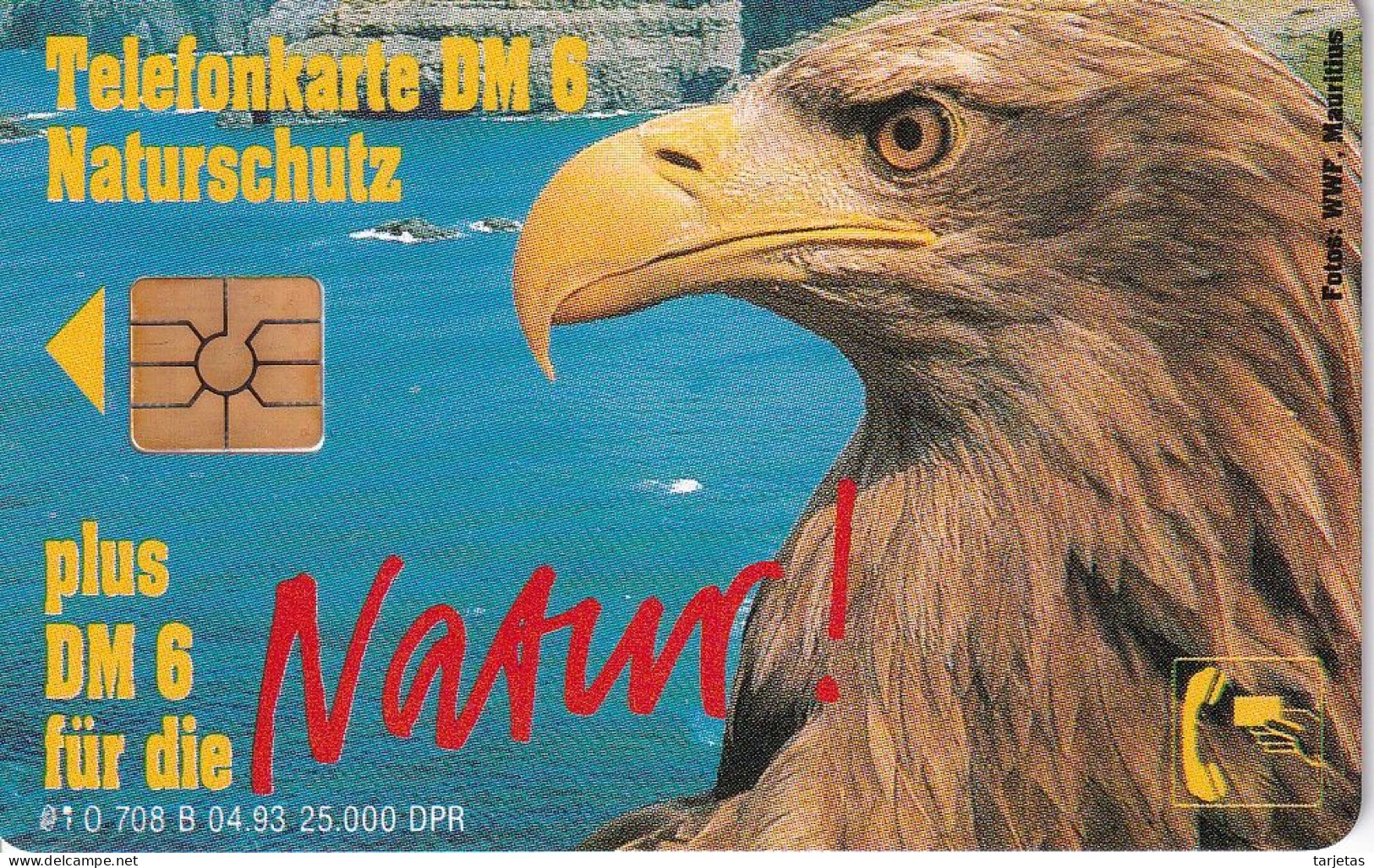 TARJETA DE ALEMANIA DE UN AGUILA (BIRD-PAJARO-EAGLE) - Arenden & Roofvogels