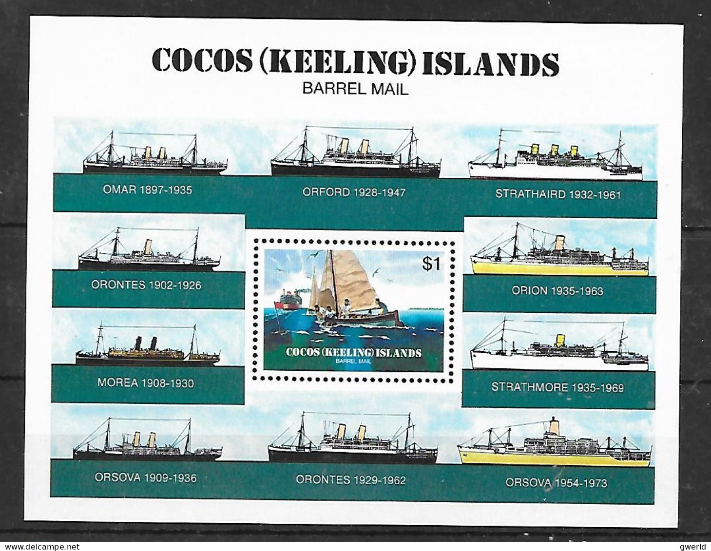 Cocos N° Bloc 2  YVERT NEUF * - Cocos (Keeling) Islands