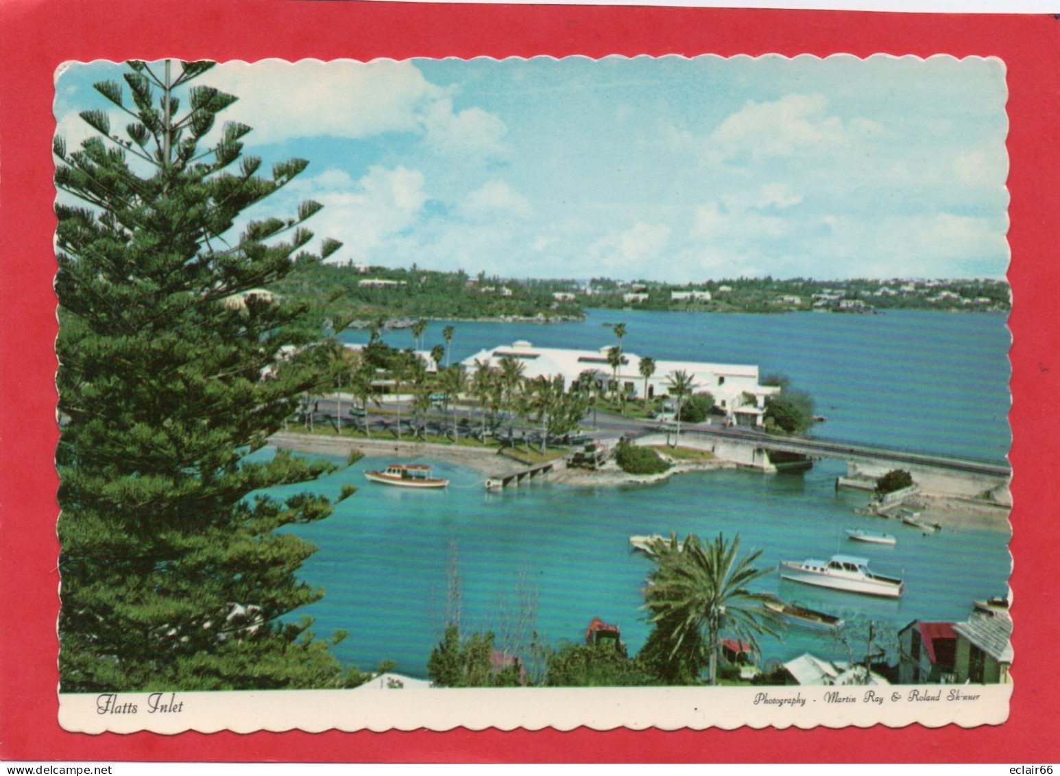 FLATTS  INLET  Bermuda - Red Perot Post Office Cancel   CPM Année 1990 Postcard - - Bermuda