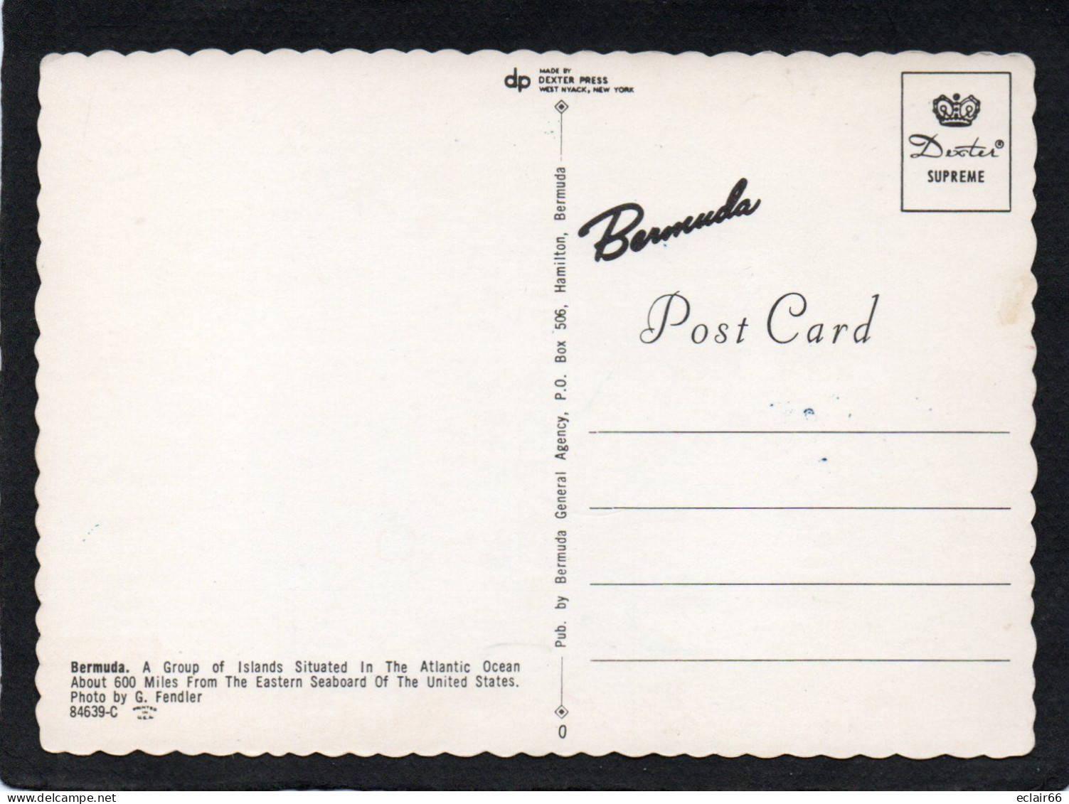 Bermuda - Red Perot Post Office Cancel  VUE  AERIENNE    CPM Année 1990 Postcard - - Bermuda