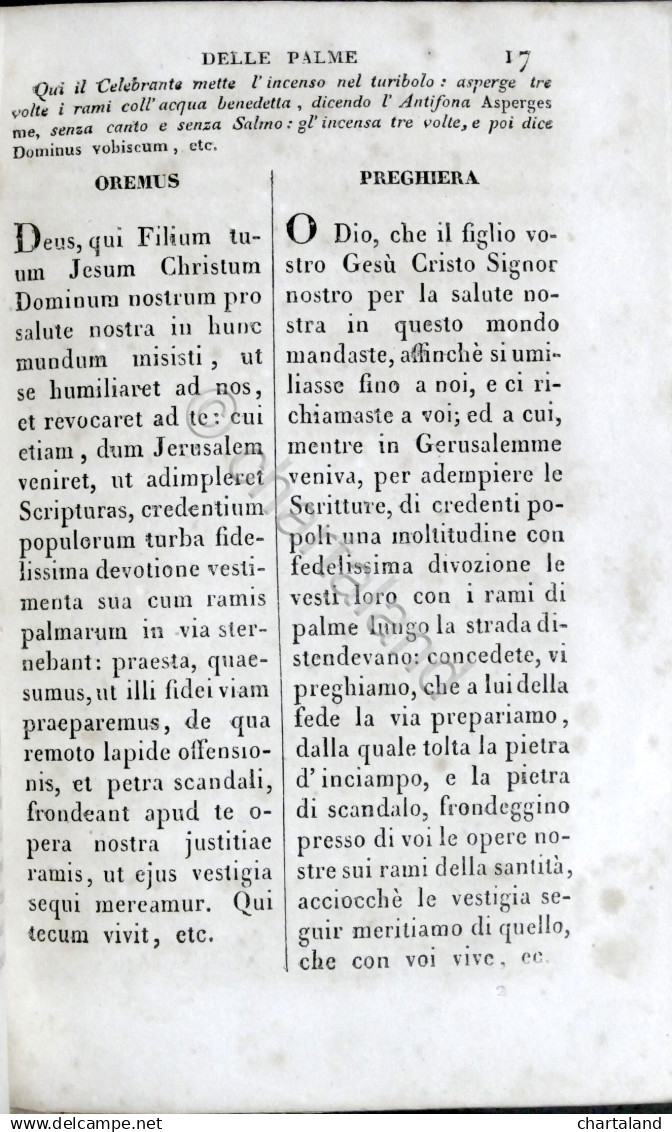 Uffizio Della Settimana Santa Con La Versione Italiana Di Monsignor Martini 1841 - Altri & Non Classificati