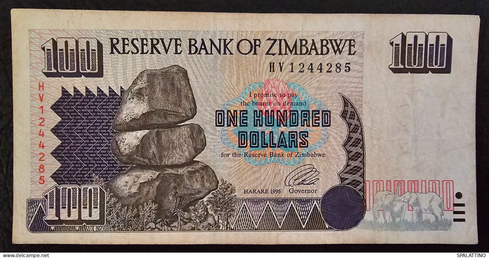 ZIMBABWE- 100 DOLLARS 1995. - Zimbabwe