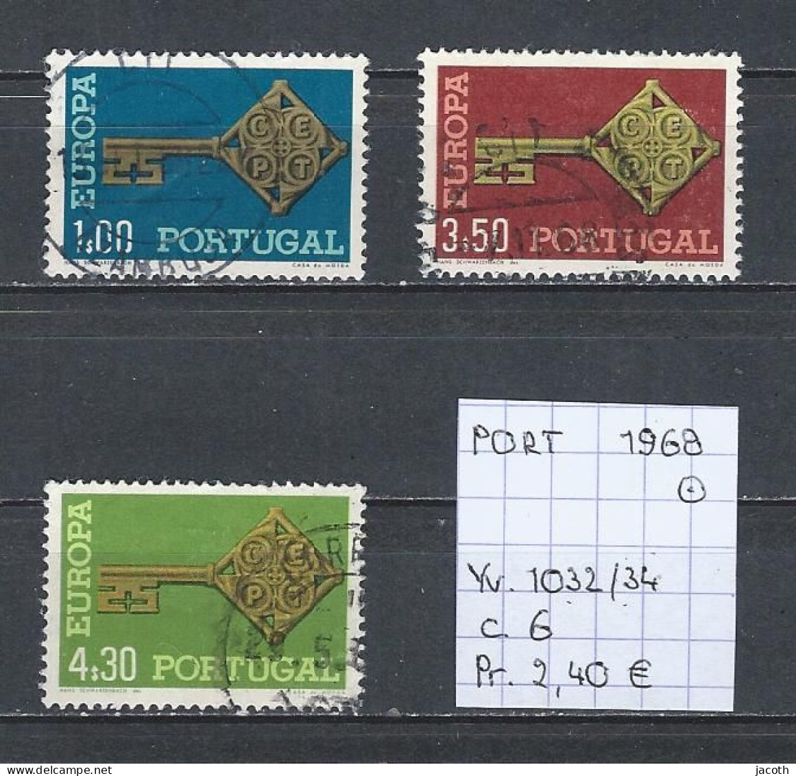 (TJ) Europa CEPT 1968 - Portugal YT 1032/34 (gest./obl./used) - 1968