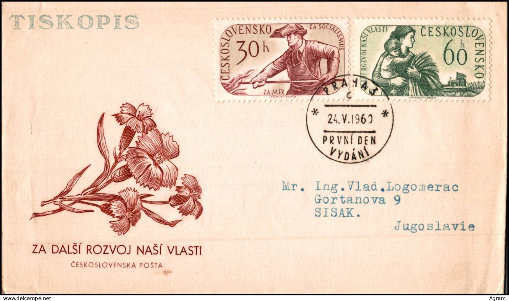 Czechoslovakia 1960, Illustrated Cover Parliamentary Elections W./psm Praha - Storia Postale