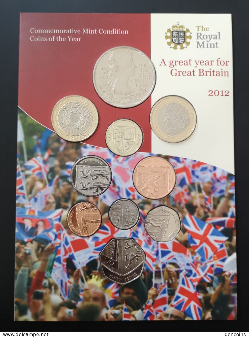 UNITED KINGDOM 2012 GREAT BRITAIN BU SET – ORIGINAL - GRAN BRETAÑA GB - Mint Sets & Proof Sets