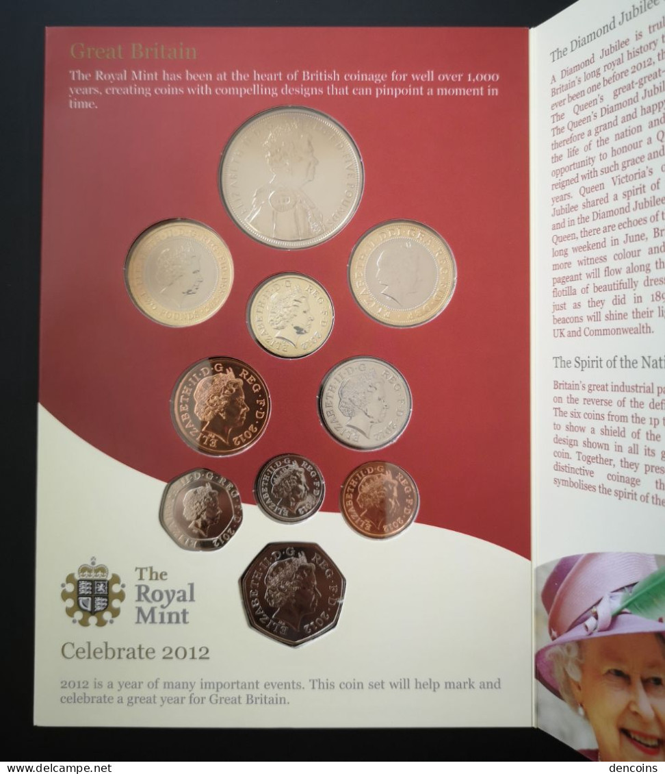 UNITED KINGDOM 2012 GREAT BRITAIN BU SET – ORIGINAL - GRAN BRETAÑA GB - Mint Sets & Proof Sets