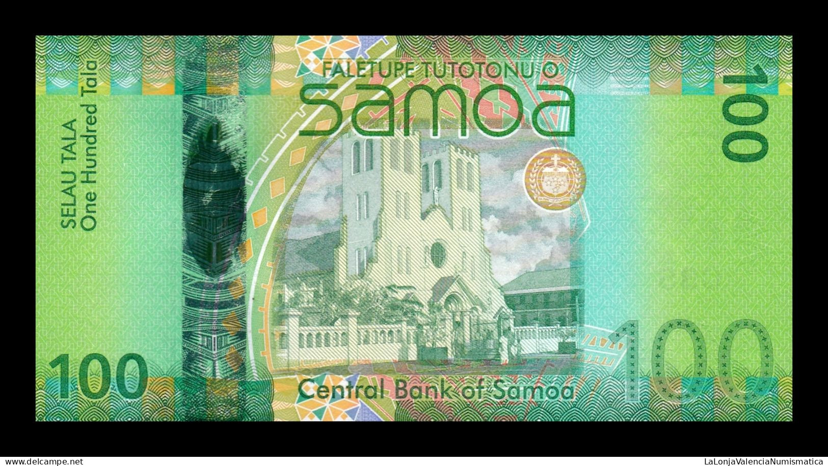 Samoa 100 Tala 2017 Pick 44b Hybrid Sc Unc - Samoa