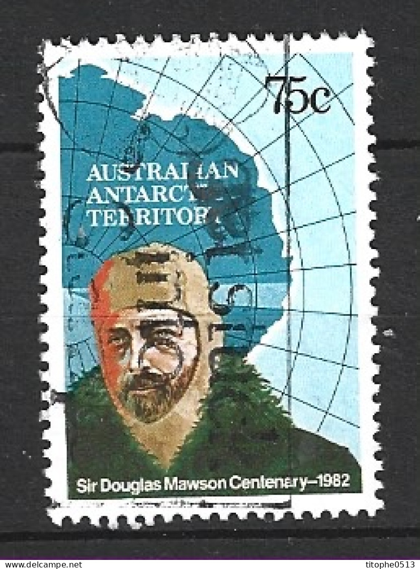 TERRITOIRE ANTARCTIQUE AUSTRALIEN. N°54 Oblitéré De 1982. Douglas Mawson. - Explorateurs & Célébrités Polaires