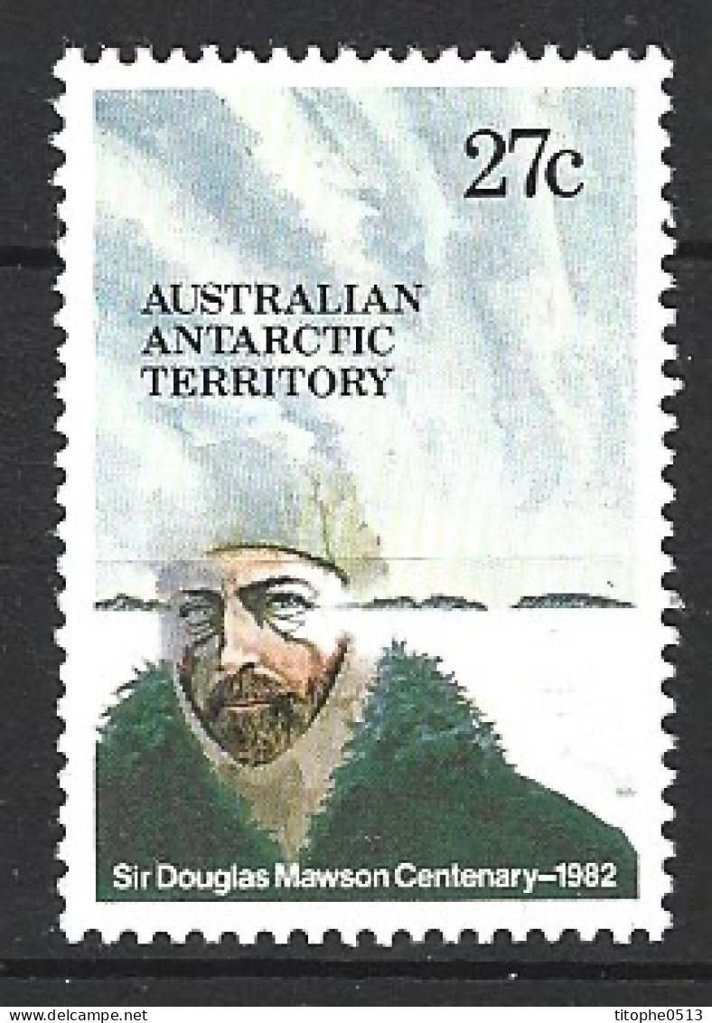 TERRITOIRE ANTARCTIQUE AUSTRALIEN. N°53 De 1982. Douglas Mawson. - Explorateurs & Célébrités Polaires