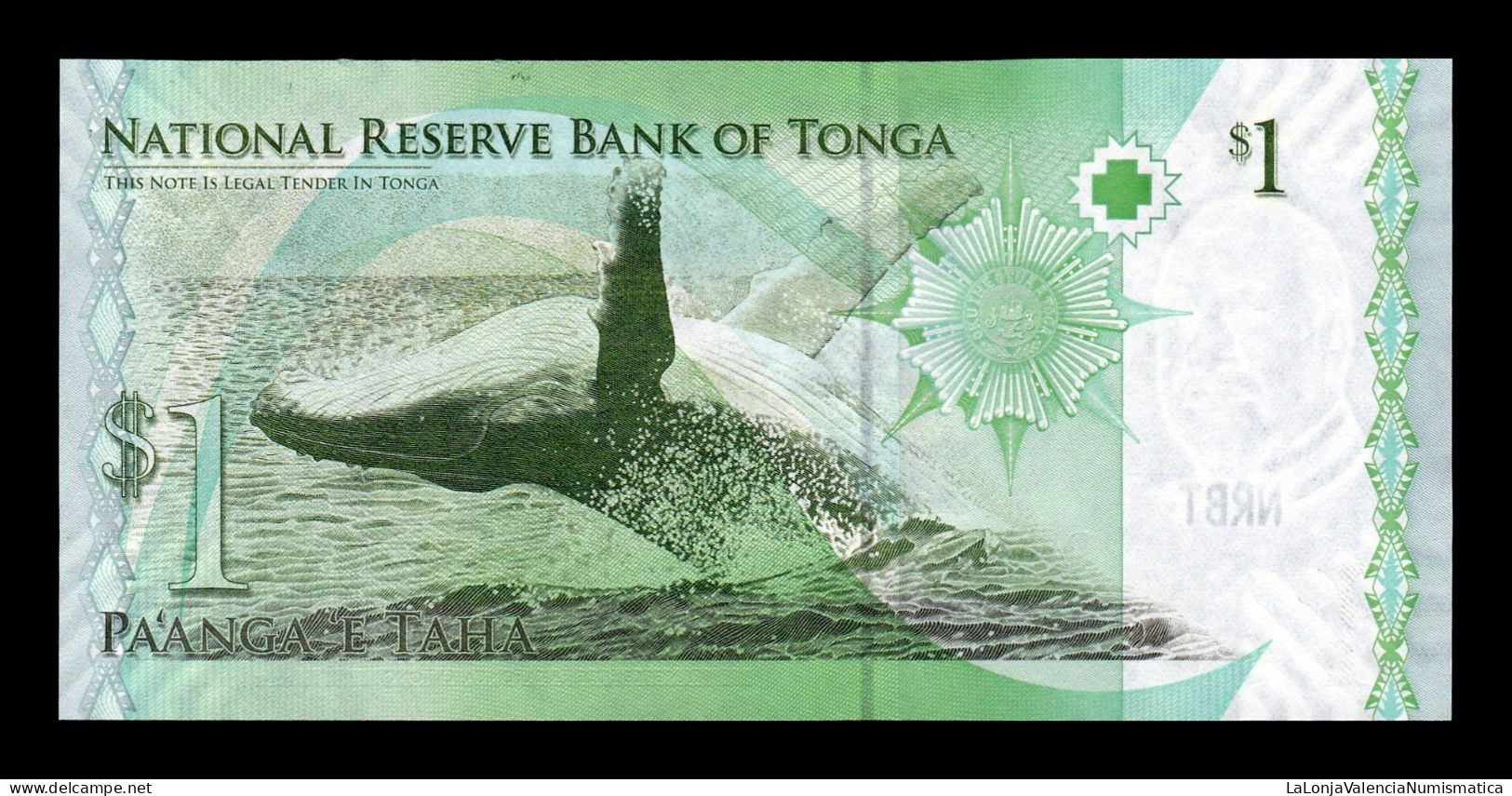Tonga 1 Pa'anga King Tupou V 2009 (2014) Pick 37b Sc Unc - Tonga