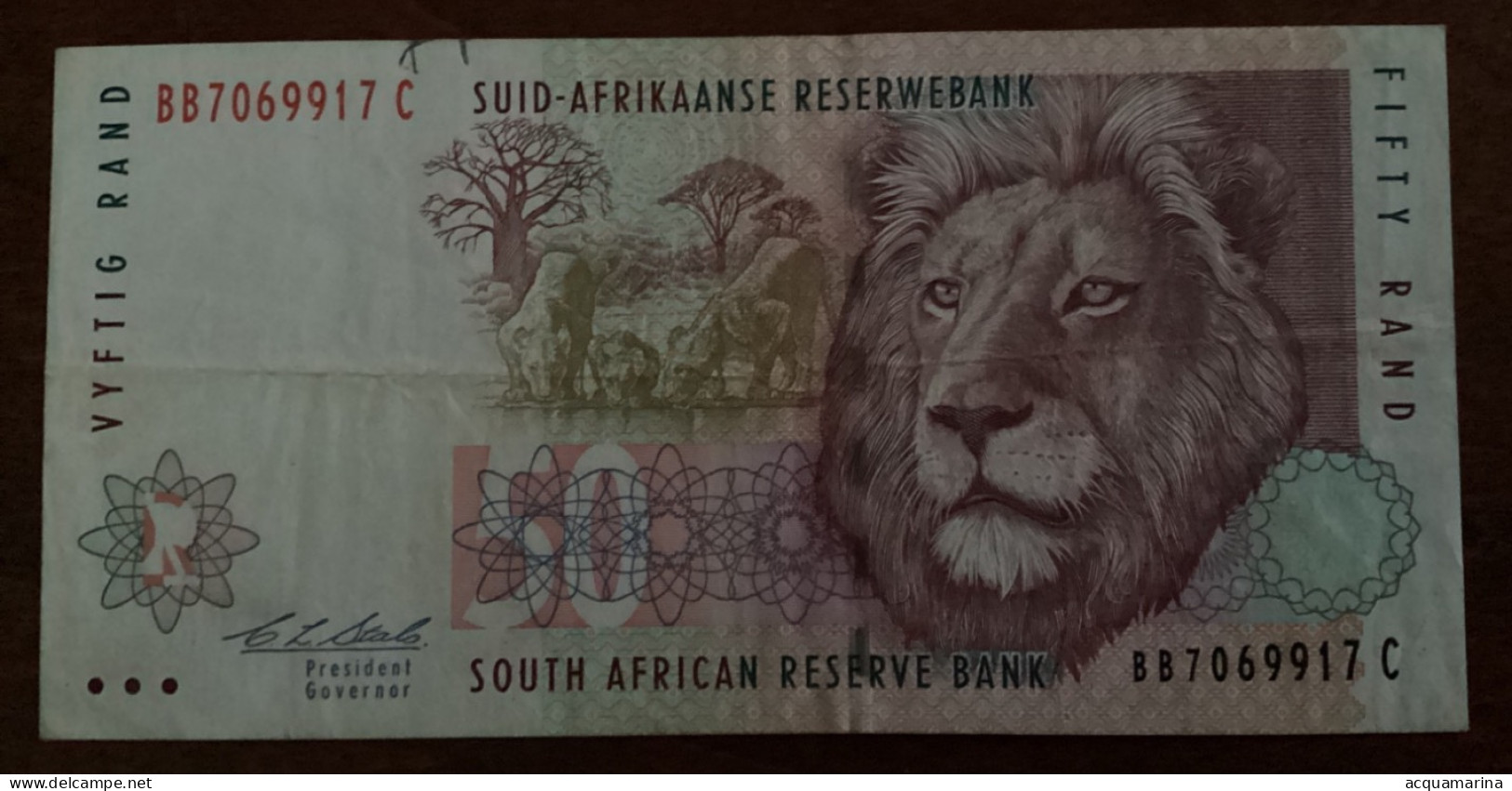 SOUTH AFRICA 50 RAND CIRCULATED - Südafrika