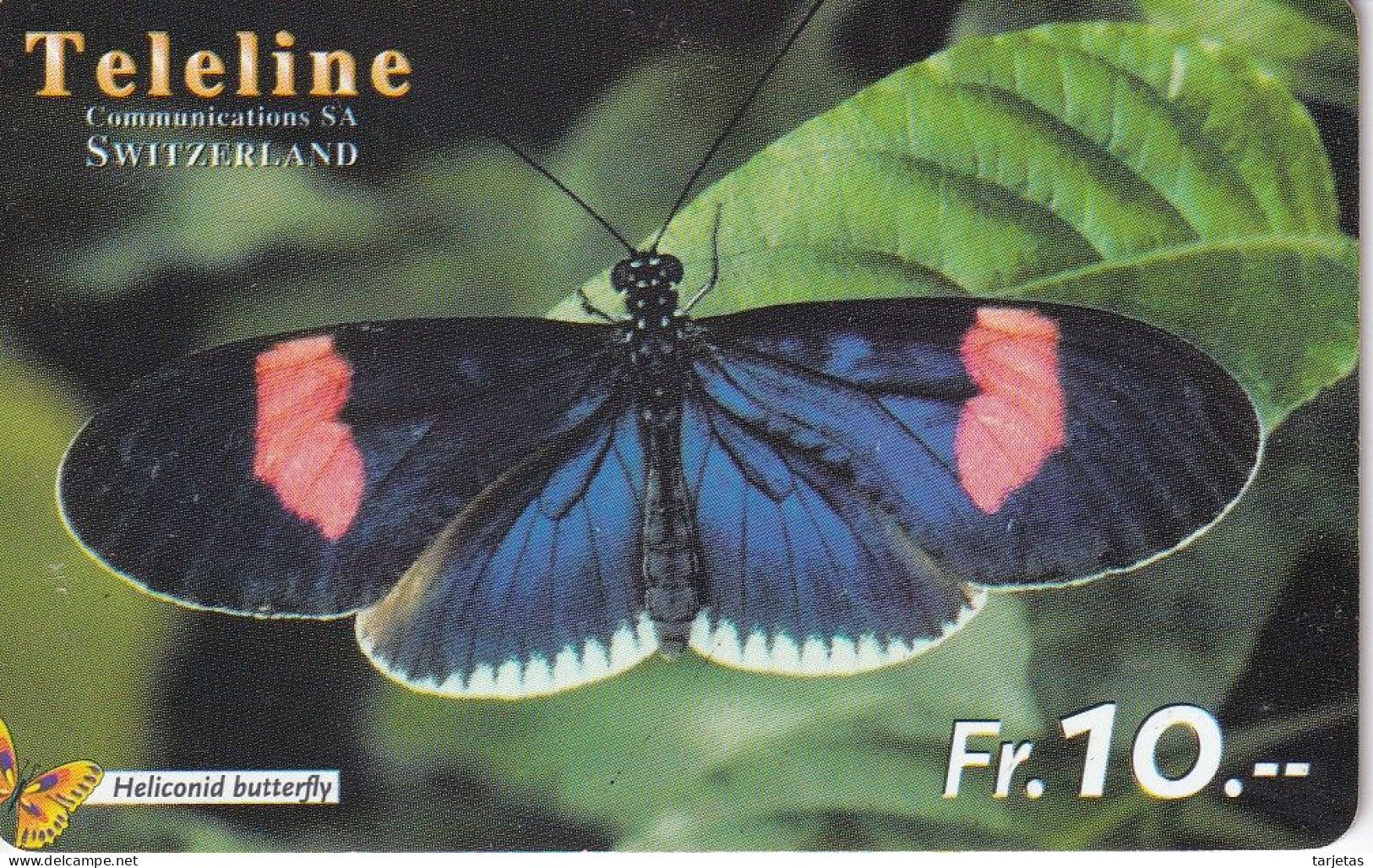 TARJETA DE SUIZA DE TELELINE DE UNA MARIPOSA (BUTTERFLY) - Vlinders