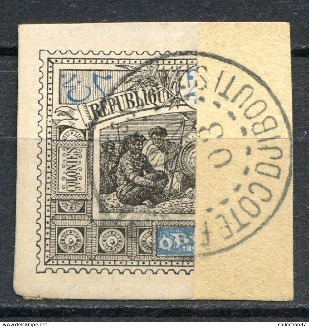 Réf 76 CL2 < -- OBOCK < N° 54a Ø Superbe Cachet 1903 < Oblitéré Ø Used -- > - Used Stamps