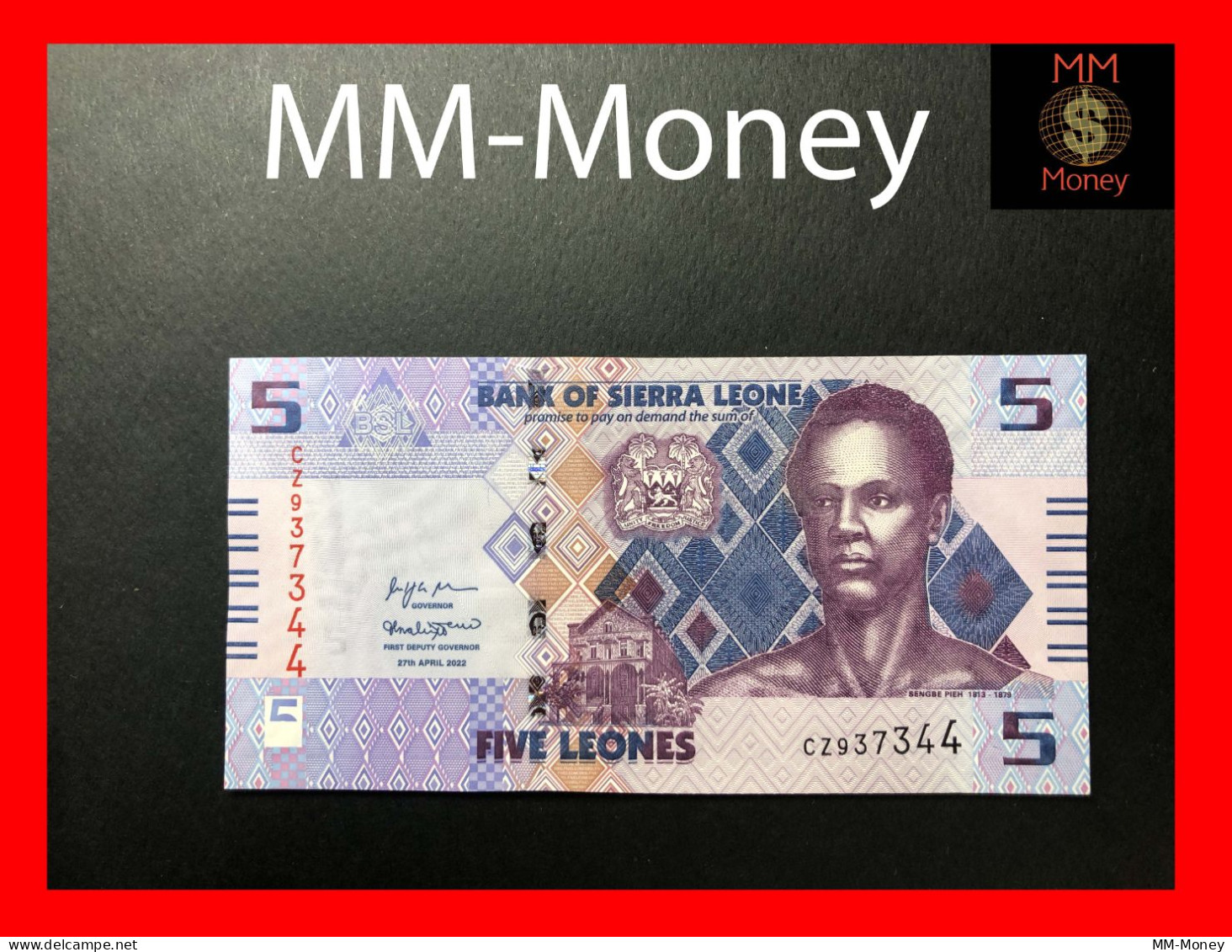 SIERRA LEONE 5 Leones  27.4.2022   P. 36    UNC - Sierra Leona