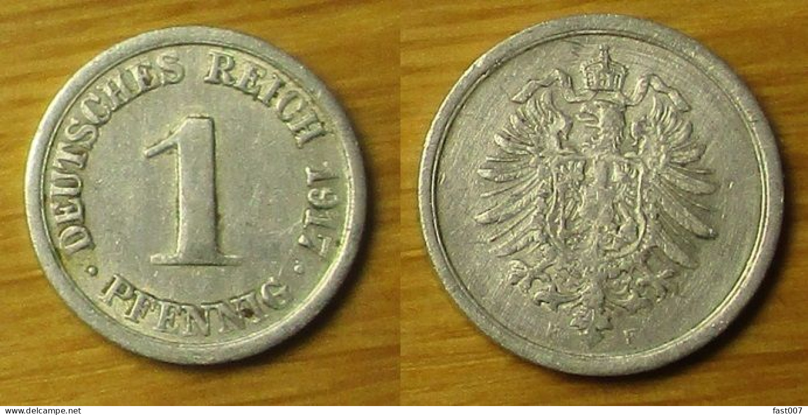 1 Pfennig 1917 F - 20 Pfennig
