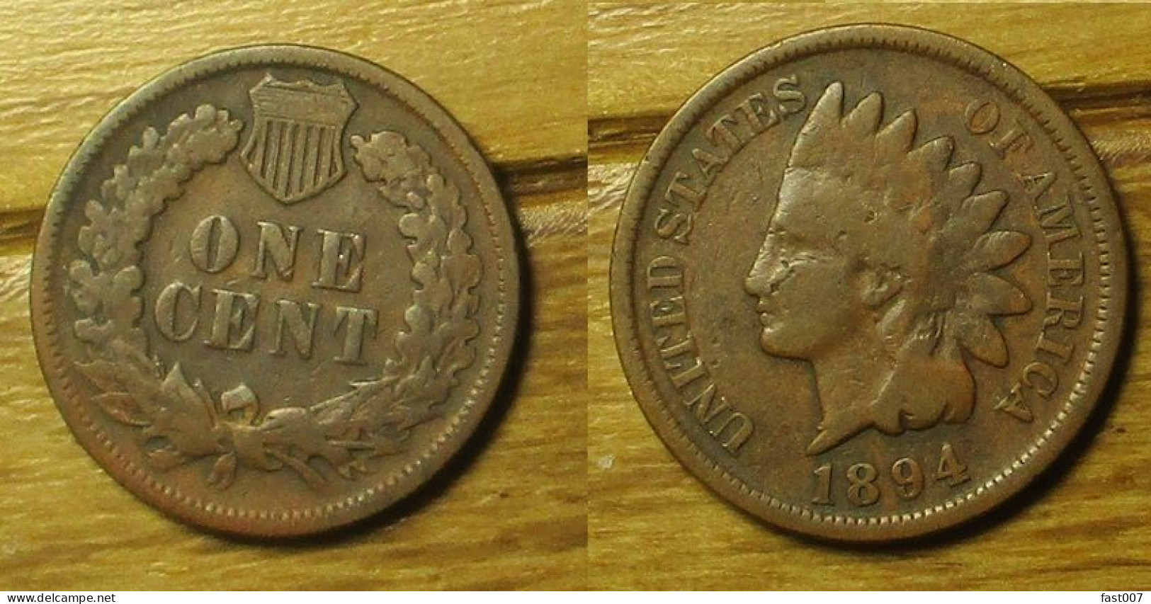 1 Cent 1894 - 1859-1909: Indian Head