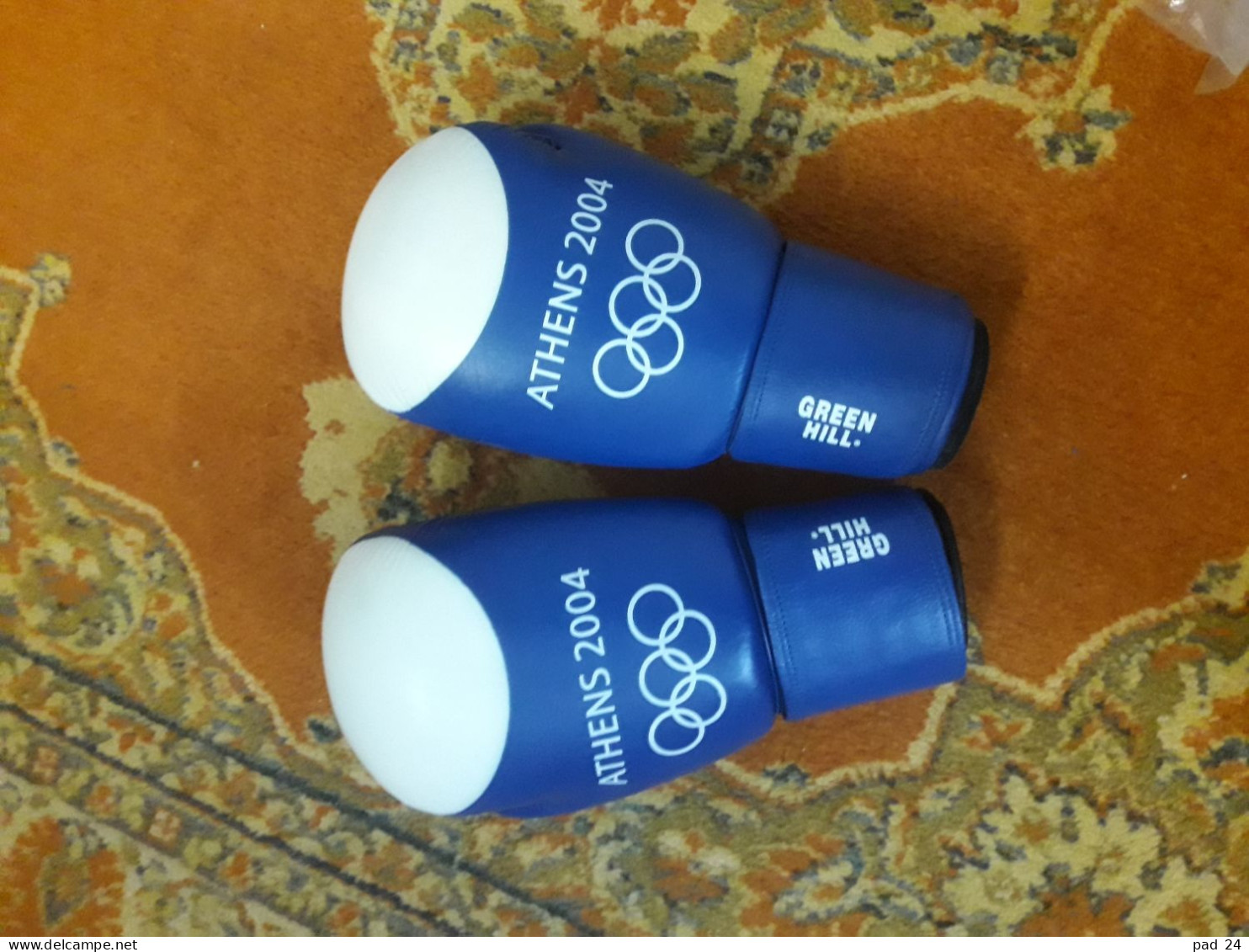 Olympic Games Athens 2004 Boxing Gloves   (GREEN HILL) - Andere & Zonder Classificatie