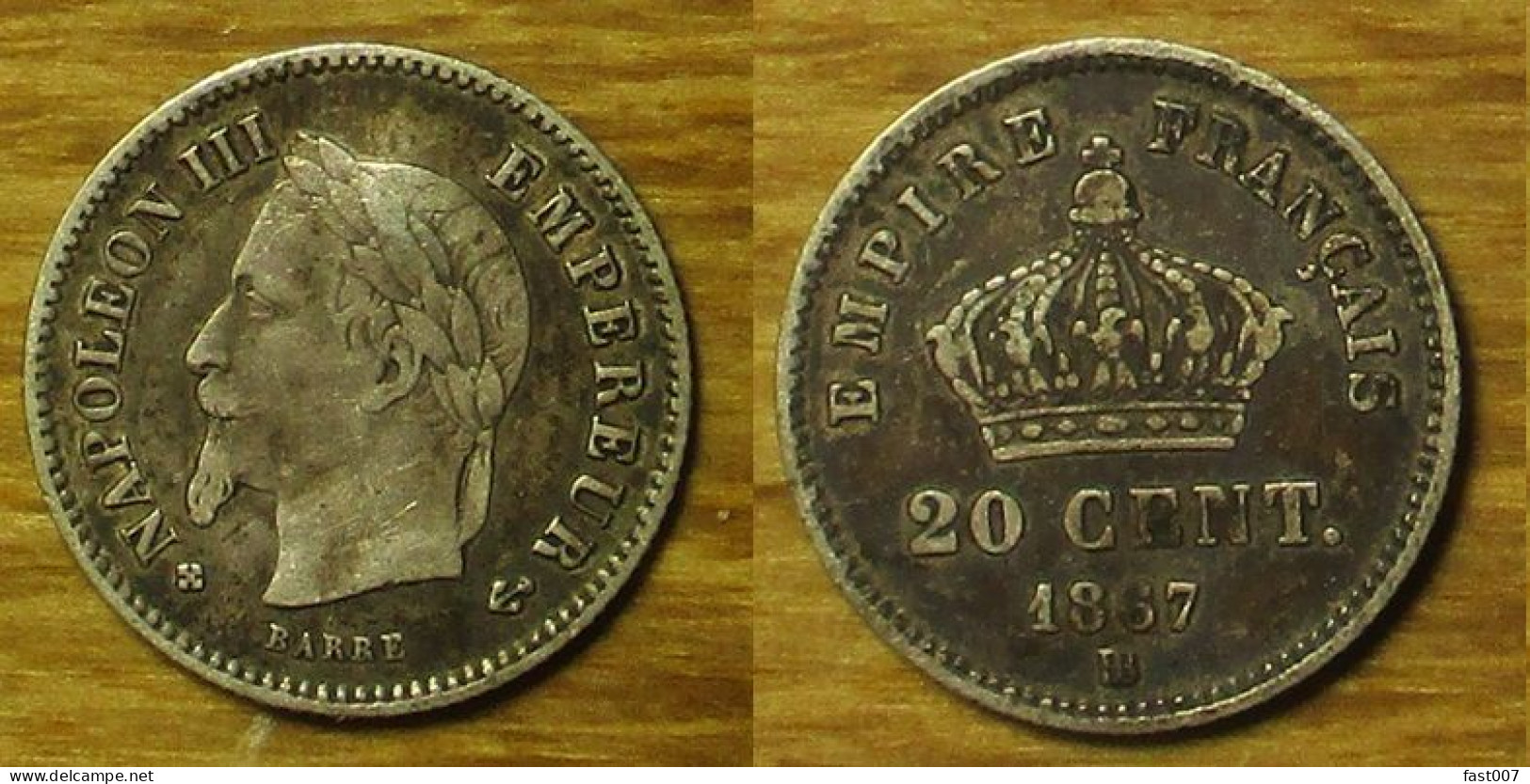 20 Centimes 1867 BB - 20 Centimes