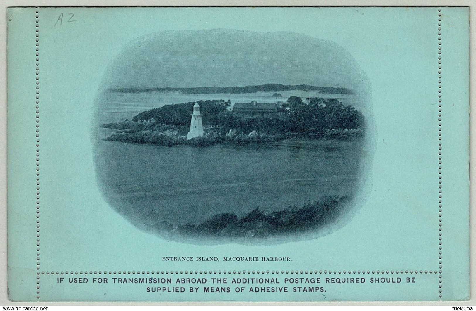 Australia Tasmania, Kartenbrief / Letter Card Vulkan Wellington Hobart, Macquarie Harbour, Leuchtturm / Phare, Volcan - Brieven En Documenten