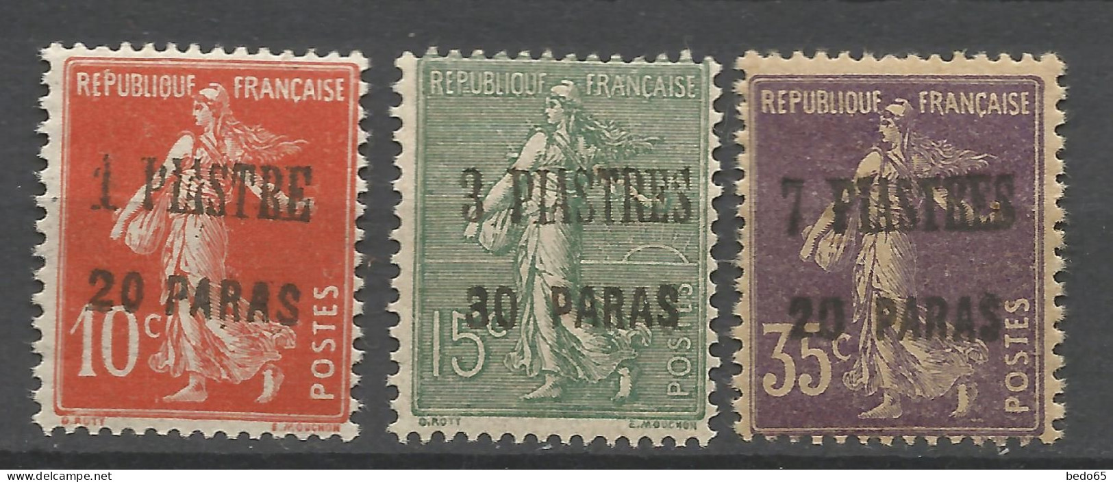 LEVANT N° 38 à 40  NEUF** LUXE SANS CHARNIERE  / Hingeless / MNH - Nuovi