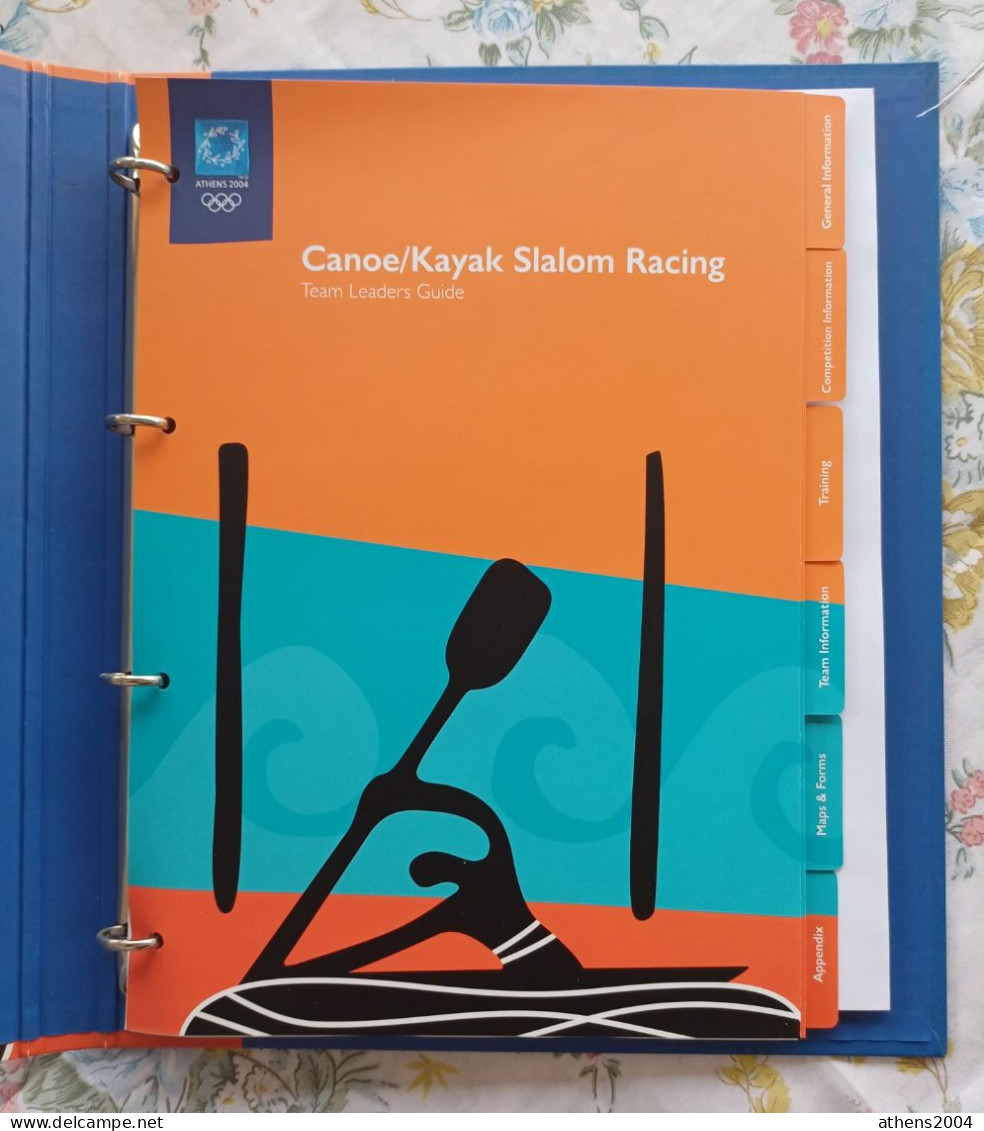 Athens 2004 Olympic Games - Canoe Kayak Slalom Book-folder - Libros