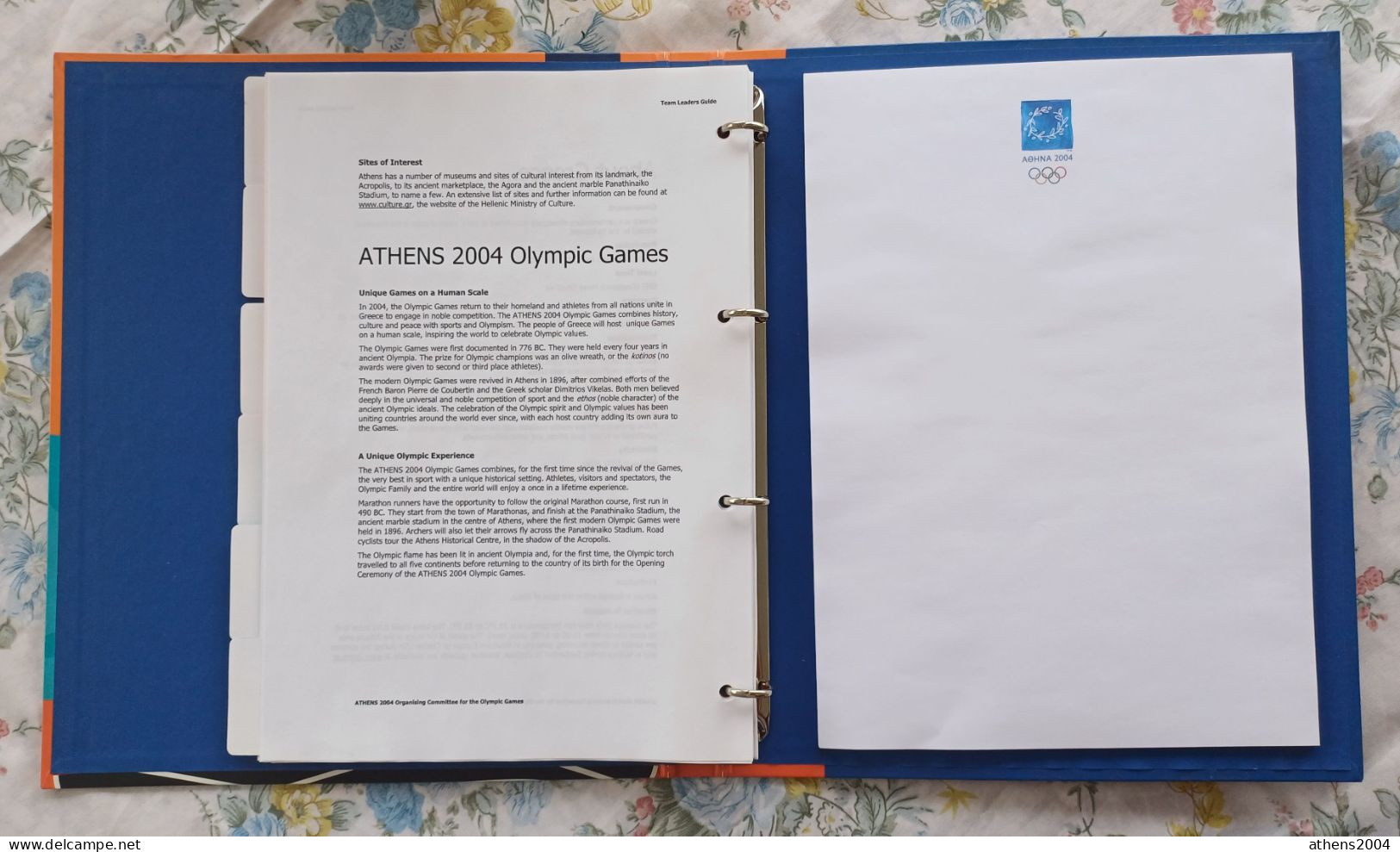 Athens 2004 Olympic Games - Canoe Kayak Slalom Book-folder - Books
