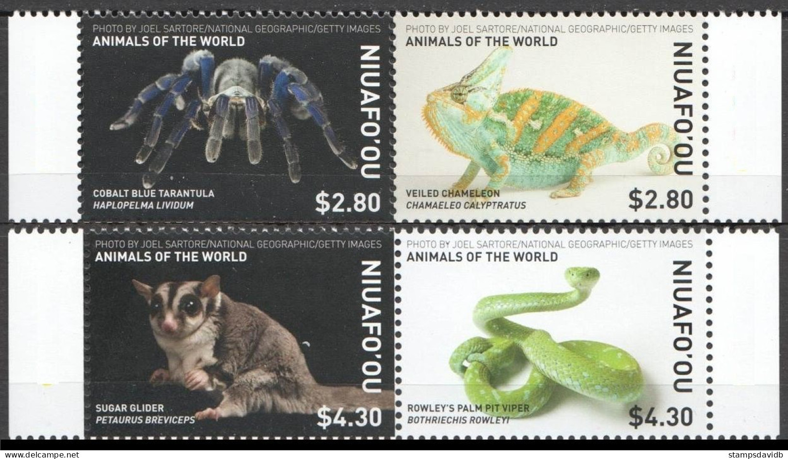 2019 Niuafo'ou 718-721Paar Fauna / Reptiles14,00 € - Serpents